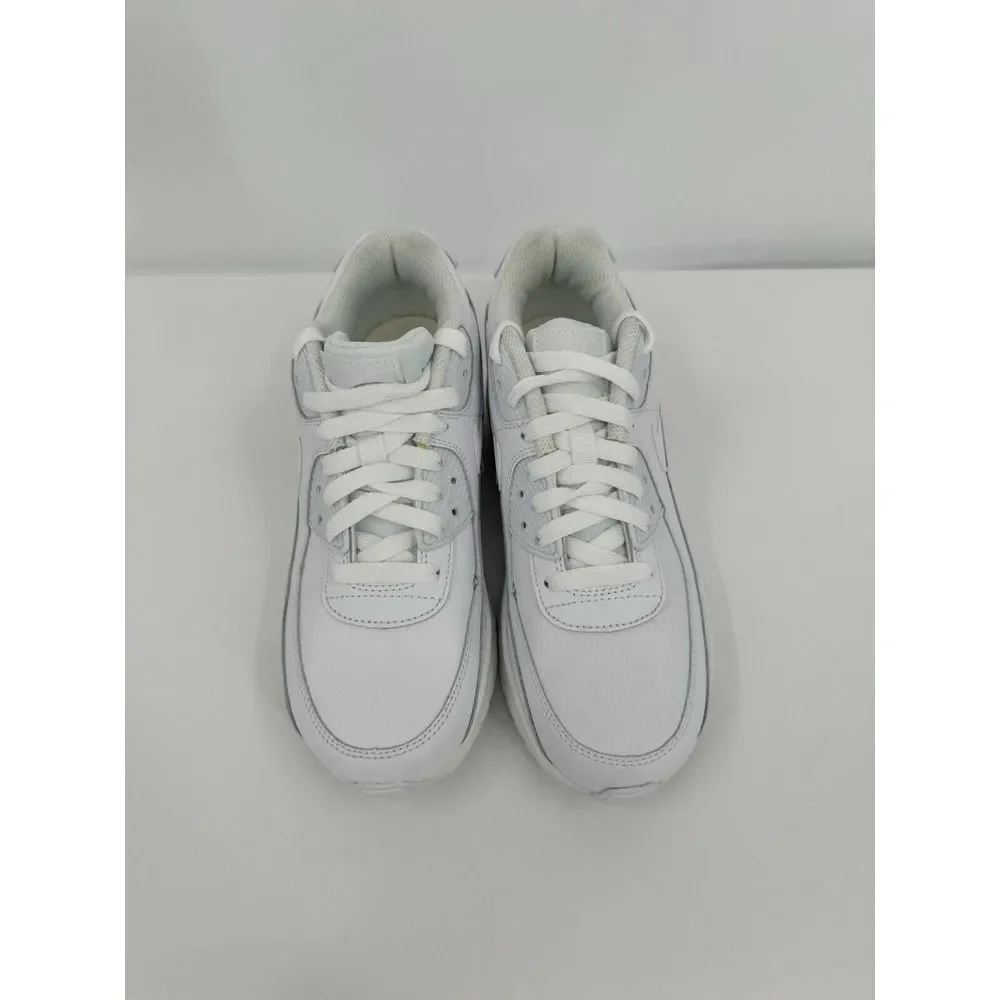 Nike Air‎ Max 90 GS Size 5.5 Youth Triple White New Sneakers Retro Shoes